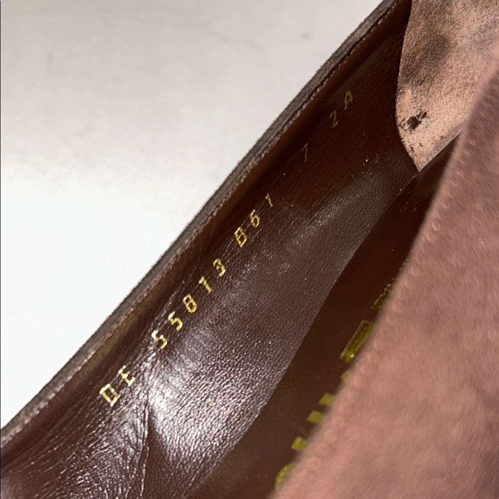 Salvatore Ferragamo Shoes Brown Espresso Suede Calf Sabrina Pump - Picture 9 of 16